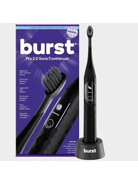 Rechargeable Sonic Electric Toothbrush for Adults - 2.0 Pro Model, Black